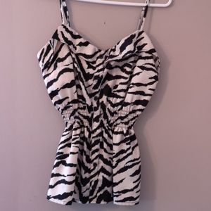 Zebra striped top